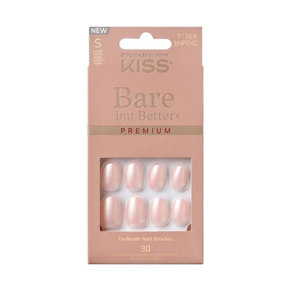 Kiss Other - Kiss Bare but Better Premium Nails in Mocha•30 Nails Plus Glue!
